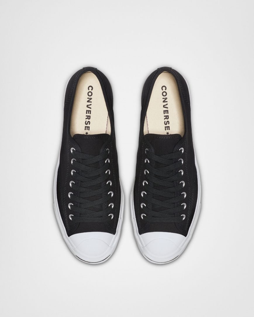 Tenisky Nizke Converse Jack Purcell Platene Damske Čierne Biele Čierne | SK WLYH56